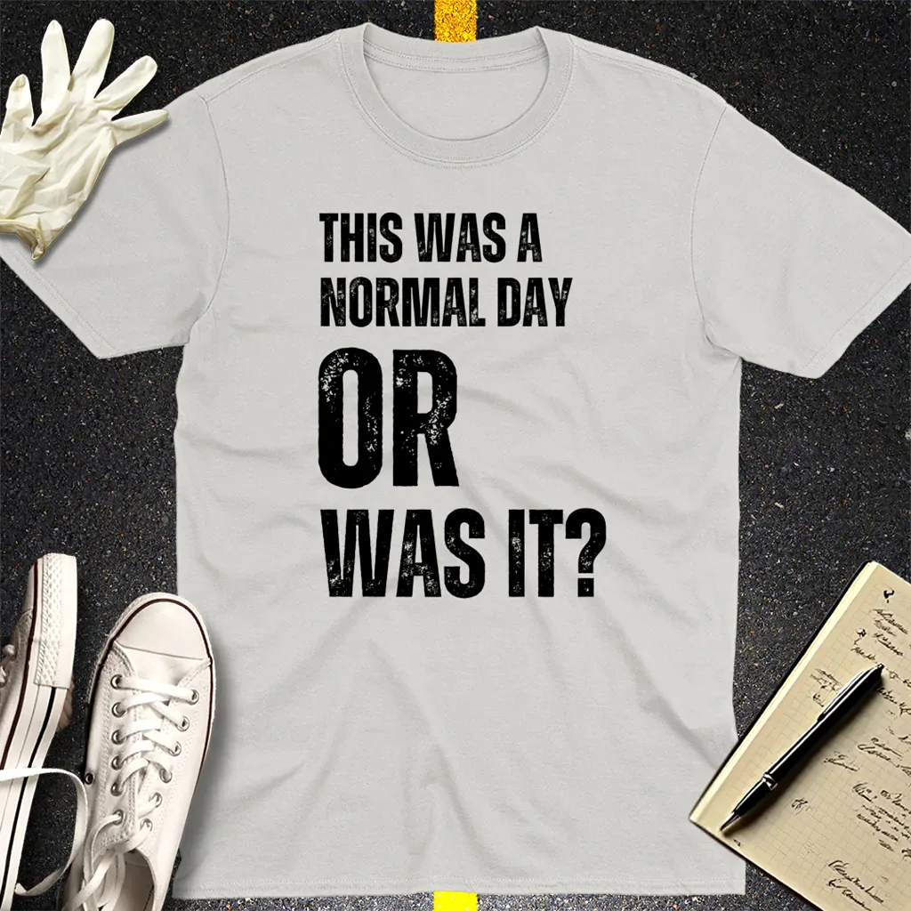 Normal Day Mystery T-Shirt - Ice Grey