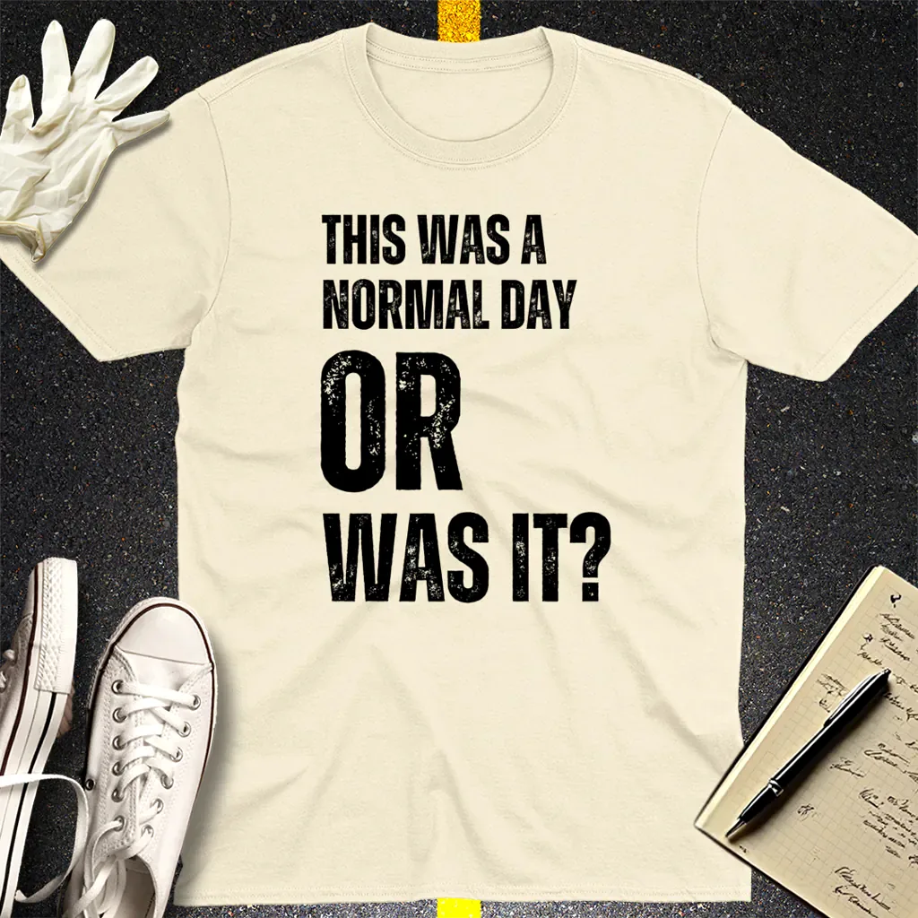 Normal Day Mystery T-Shirt - Natural