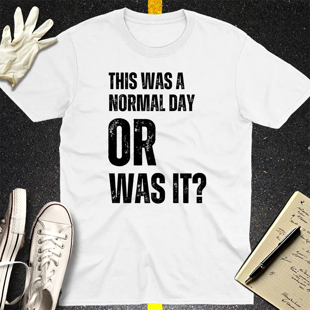 Normal Day Mystery T-Shirt - White