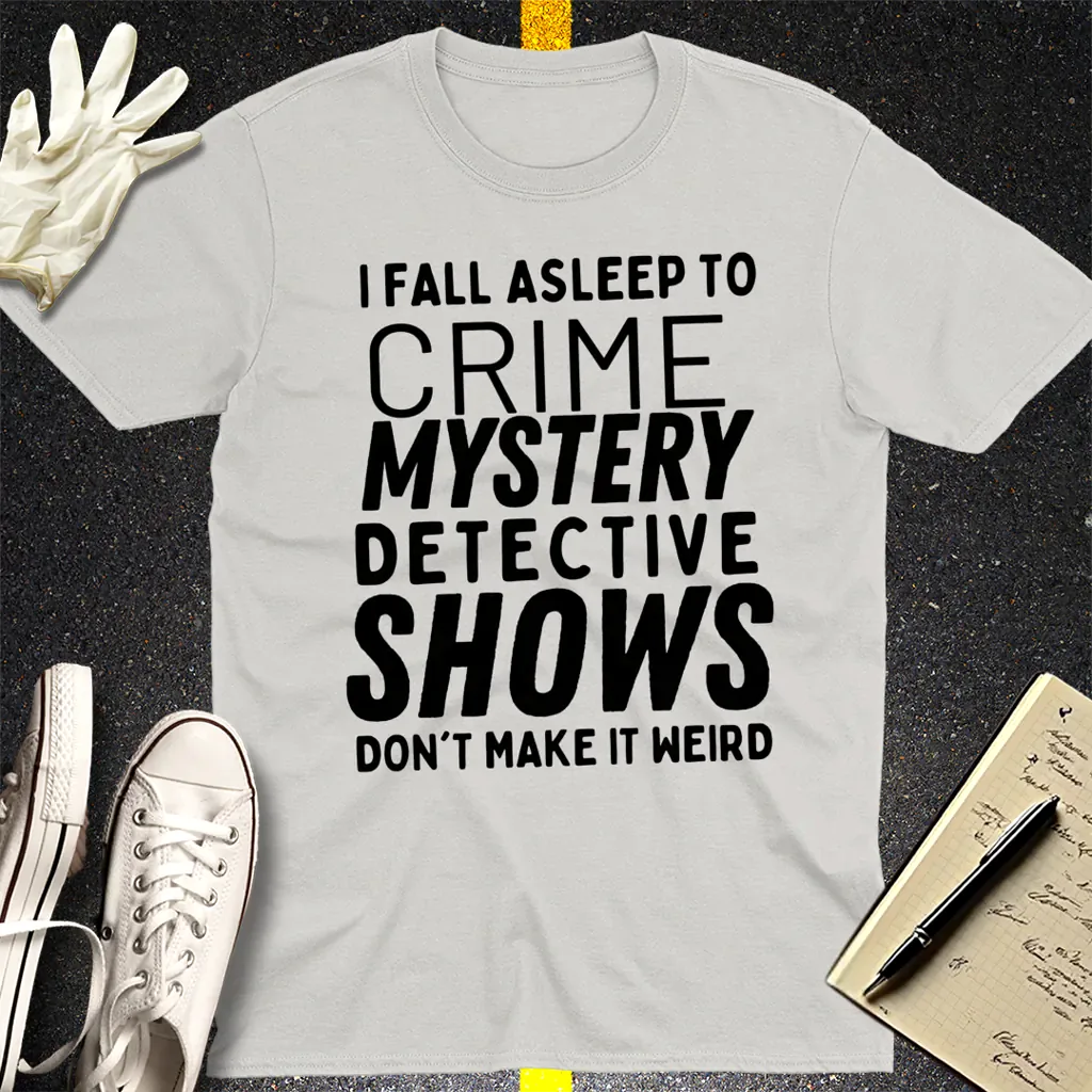 Crime Show Sleep T-Shirt - Ice Grey