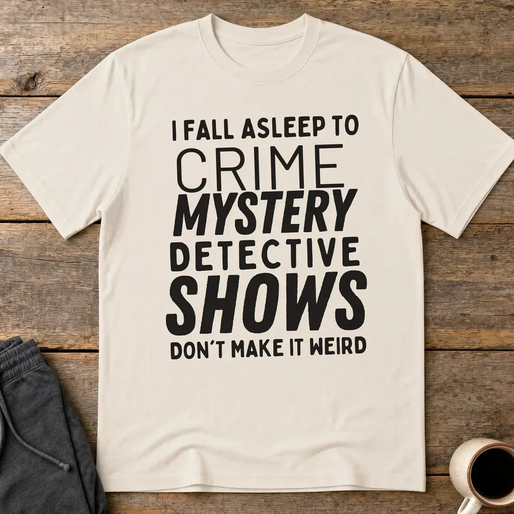 Crime Show Sleep T-Shirt - Ice Grey