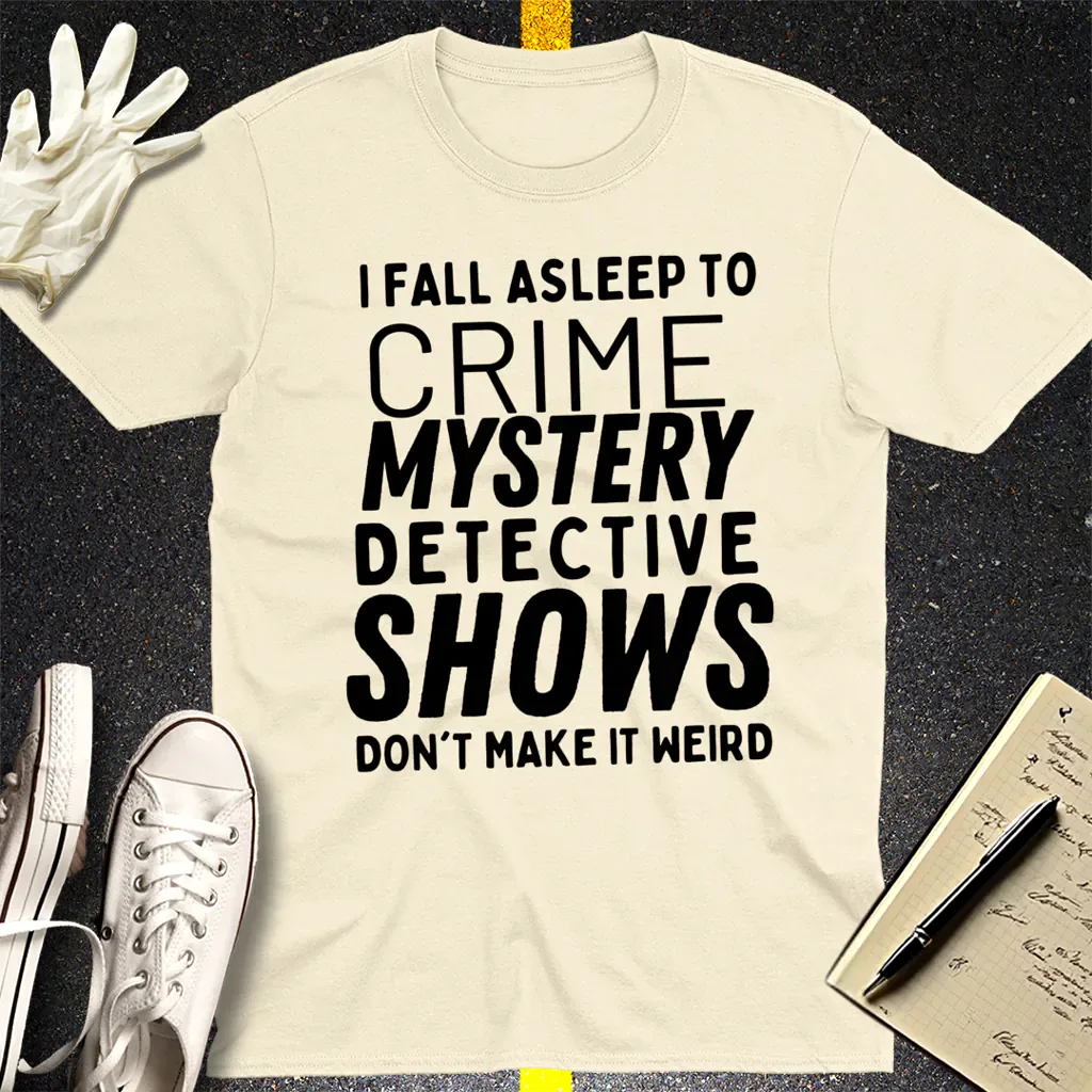 Crime Show Sleep T-Shirt - Natural