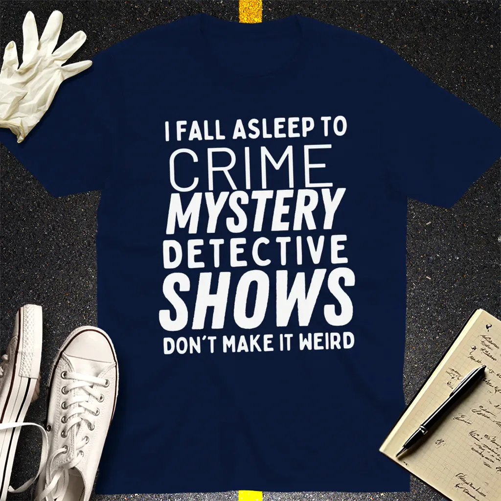 Crime Show Sleep T-Shirt - Navy