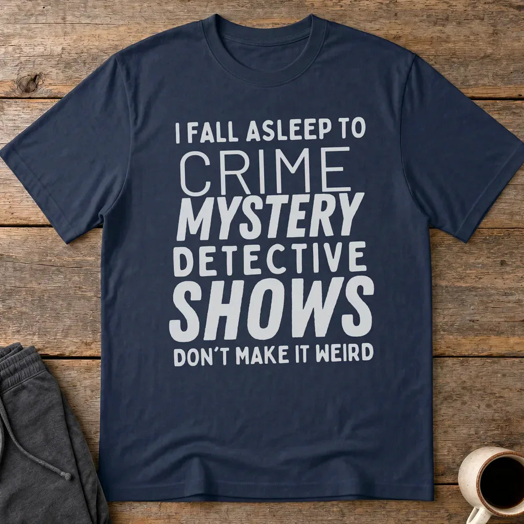 Crime Show Sleep T-Shirt - Navy