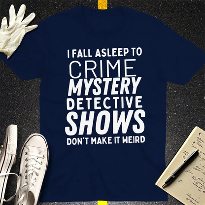 Crime Show Sleep T-Shirt - Navy