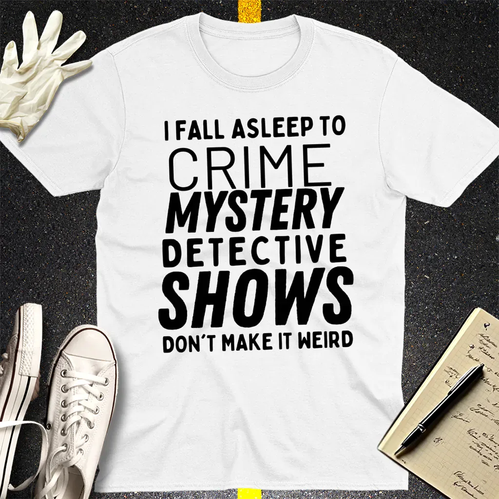 Crime Show Sleep T-Shirt - White