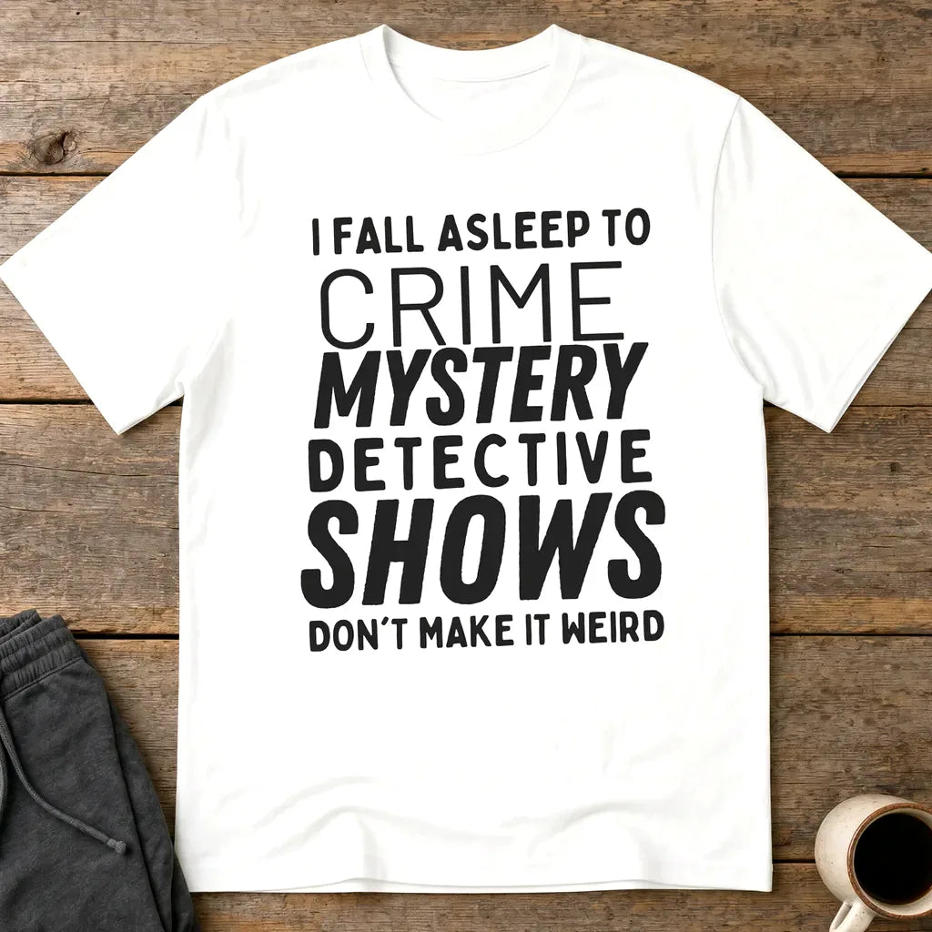 Crime Show Sleep T-Shirt - White