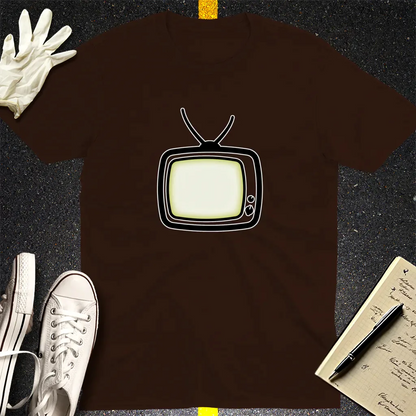 Retro Static Glow T-Shirt - Dark Chocolate