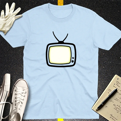 Retro Static Glow T-Shirt - Light Blue
