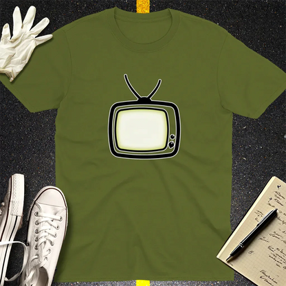 Retro Static Glow T-Shirt - Military Green
