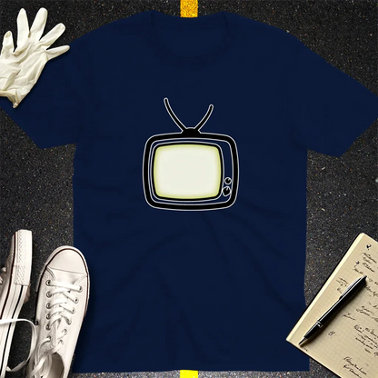 Retro Static Glow T-Shirt - Navy