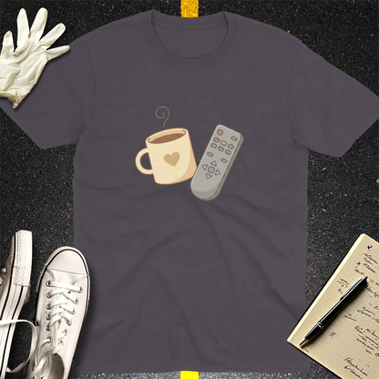 Coffee & Chill T-Shirt - Charcoal