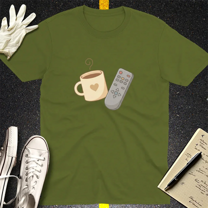 Coffee & Chill T-Shirt - Military Green