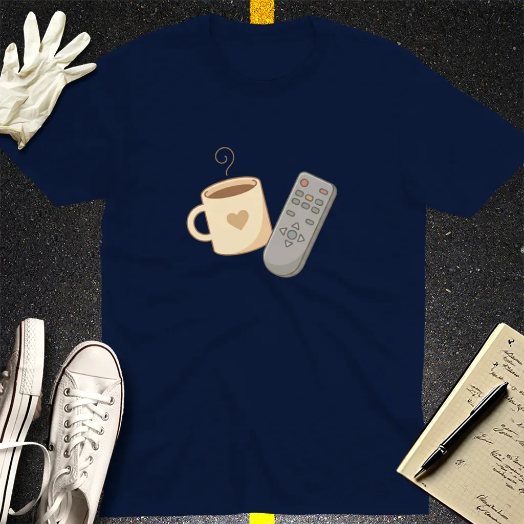 Coffee & Chill T-Shirt - Navy