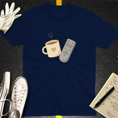 Coffee & Chill T-Shirt - Navy