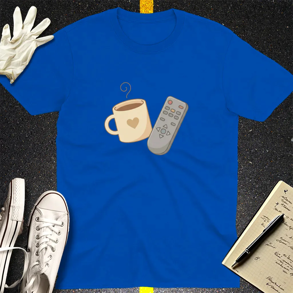 Coffee & Chill T-Shirt - Royal