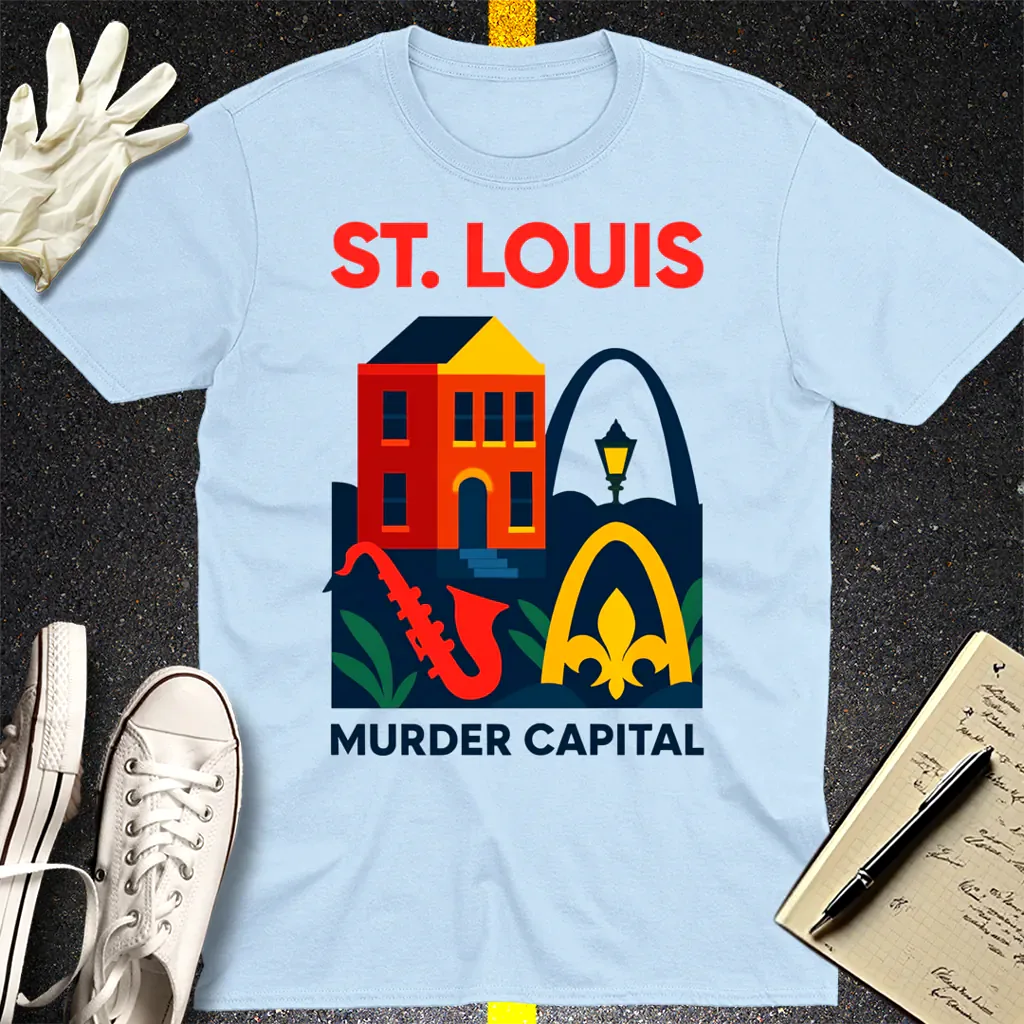 St. Louis Murder Capital T-Shirt - Light Blue