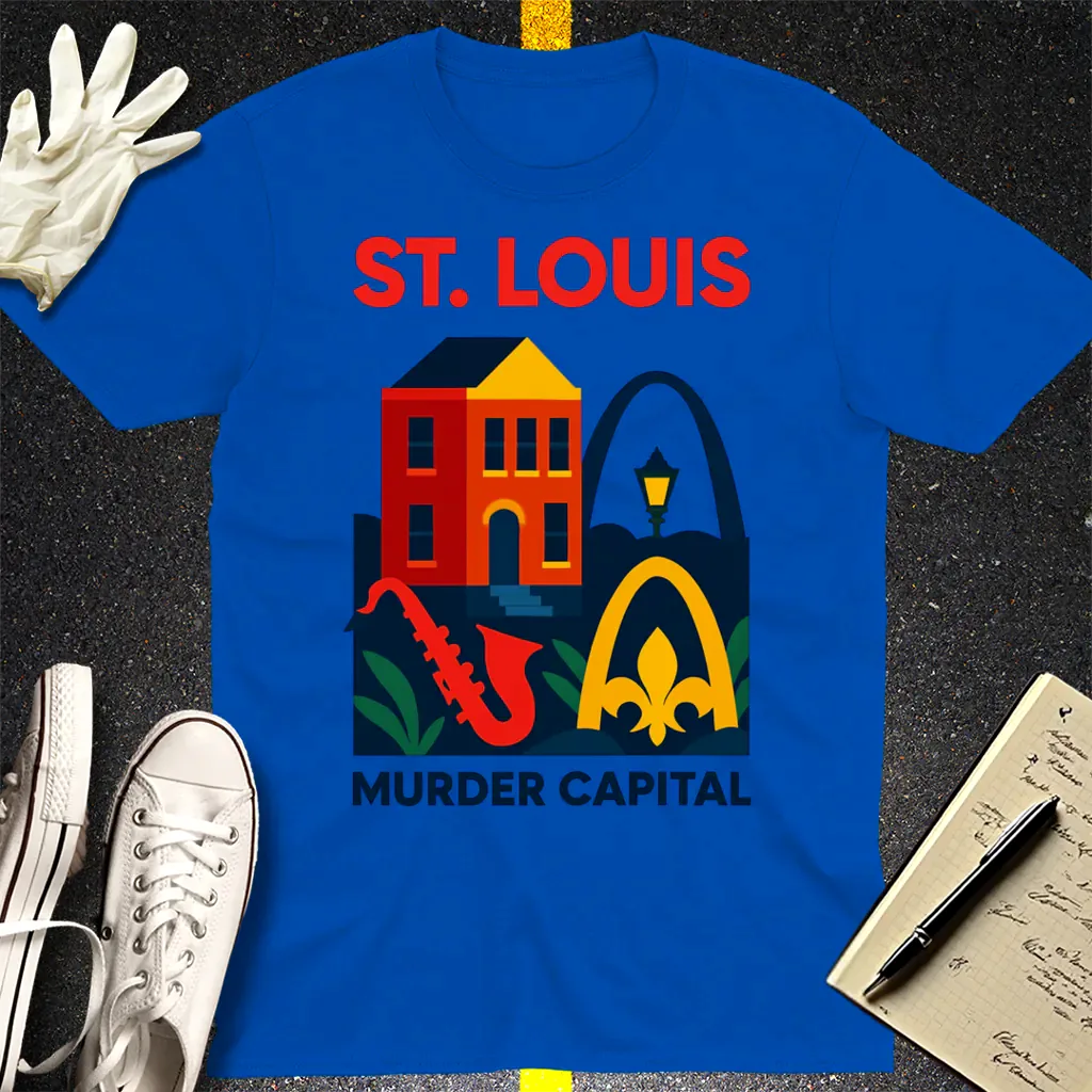 St. Louis Murder Capital T-Shirt - Royal