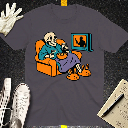 True Crime & Chill T-Shirt - Charcoal