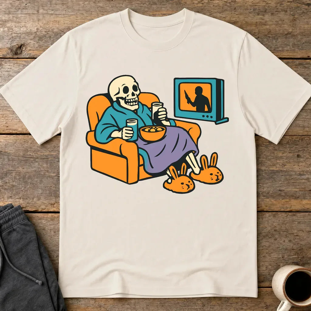 True Crime & Chill T-Shirt - Ice Grey