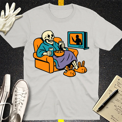 True Crime & Chill T-Shirt - Ice Grey