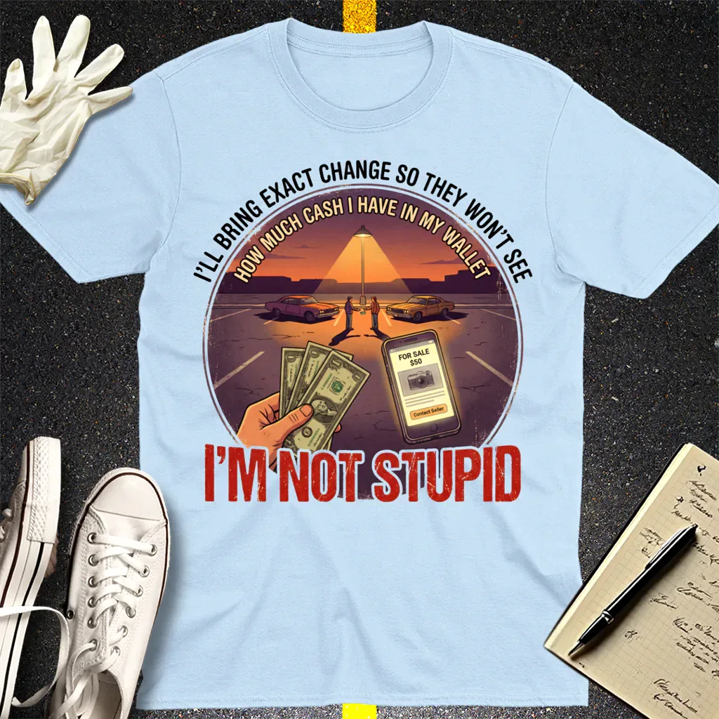 Exact Change Street Smarts T-Shirt - Light Blue