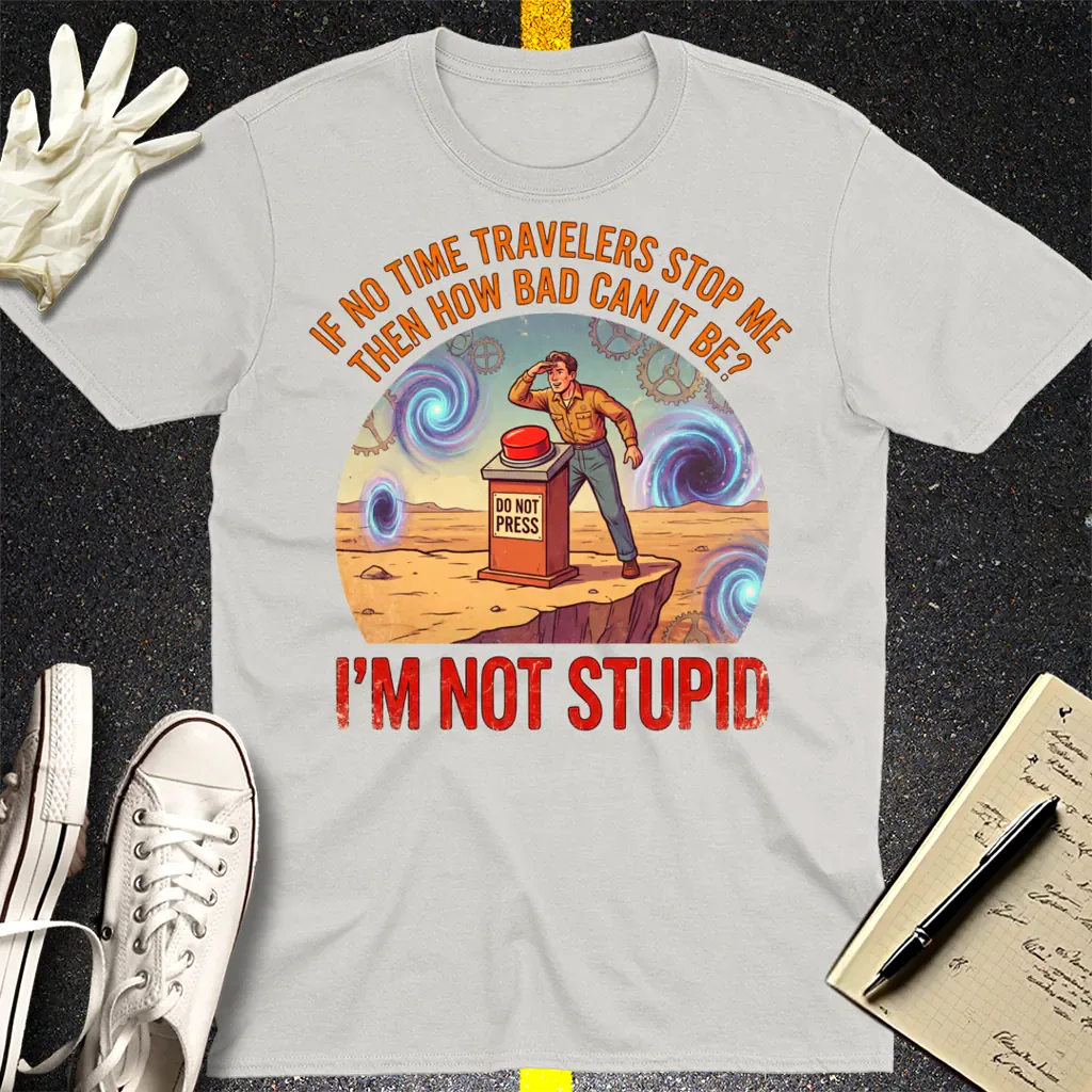 Time Traveler Logic T-Shirt - Ice Grey