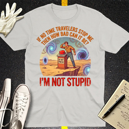 Time Traveler Logic T-Shirt - Ice Grey