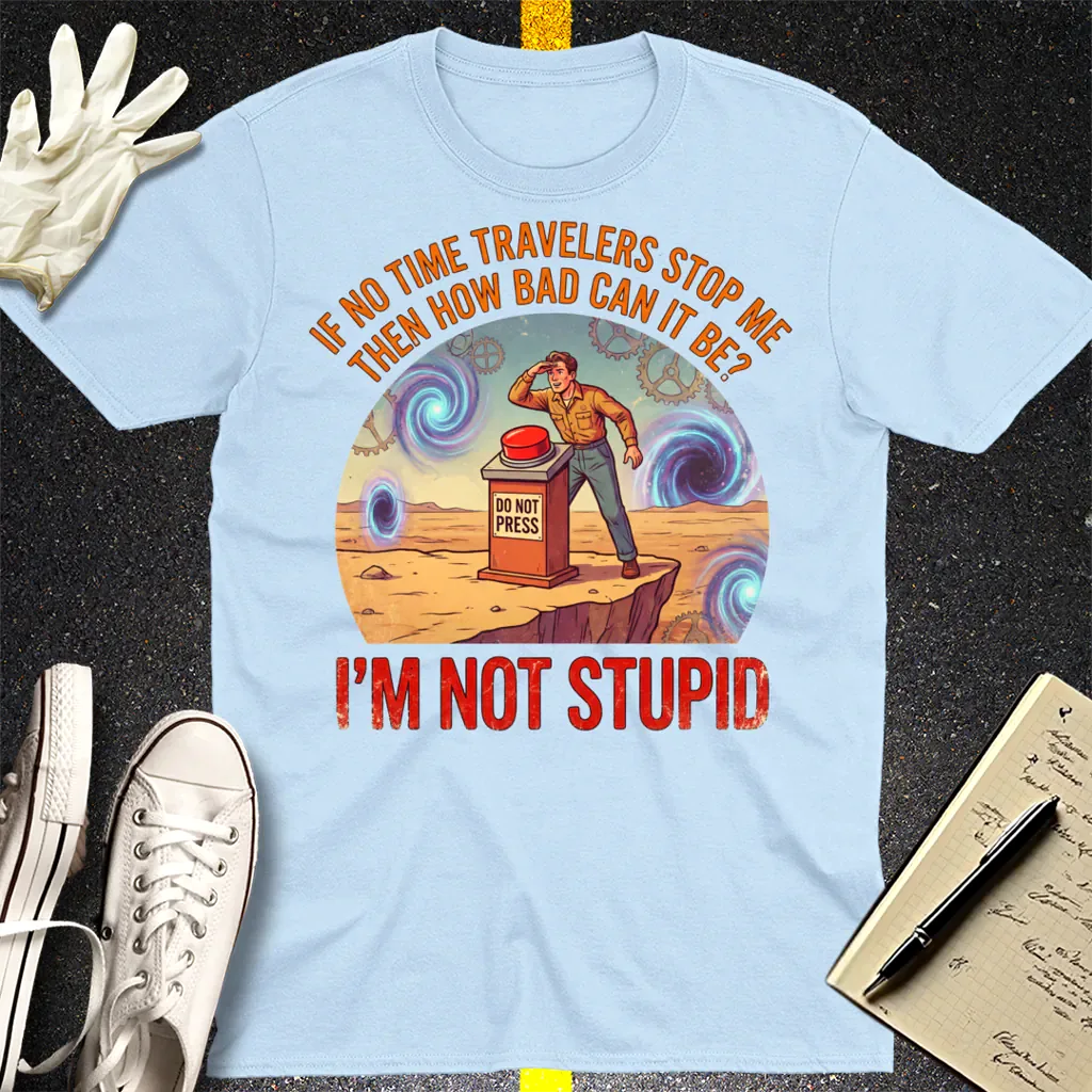Time Traveler Logic T-Shirt - Light Blue