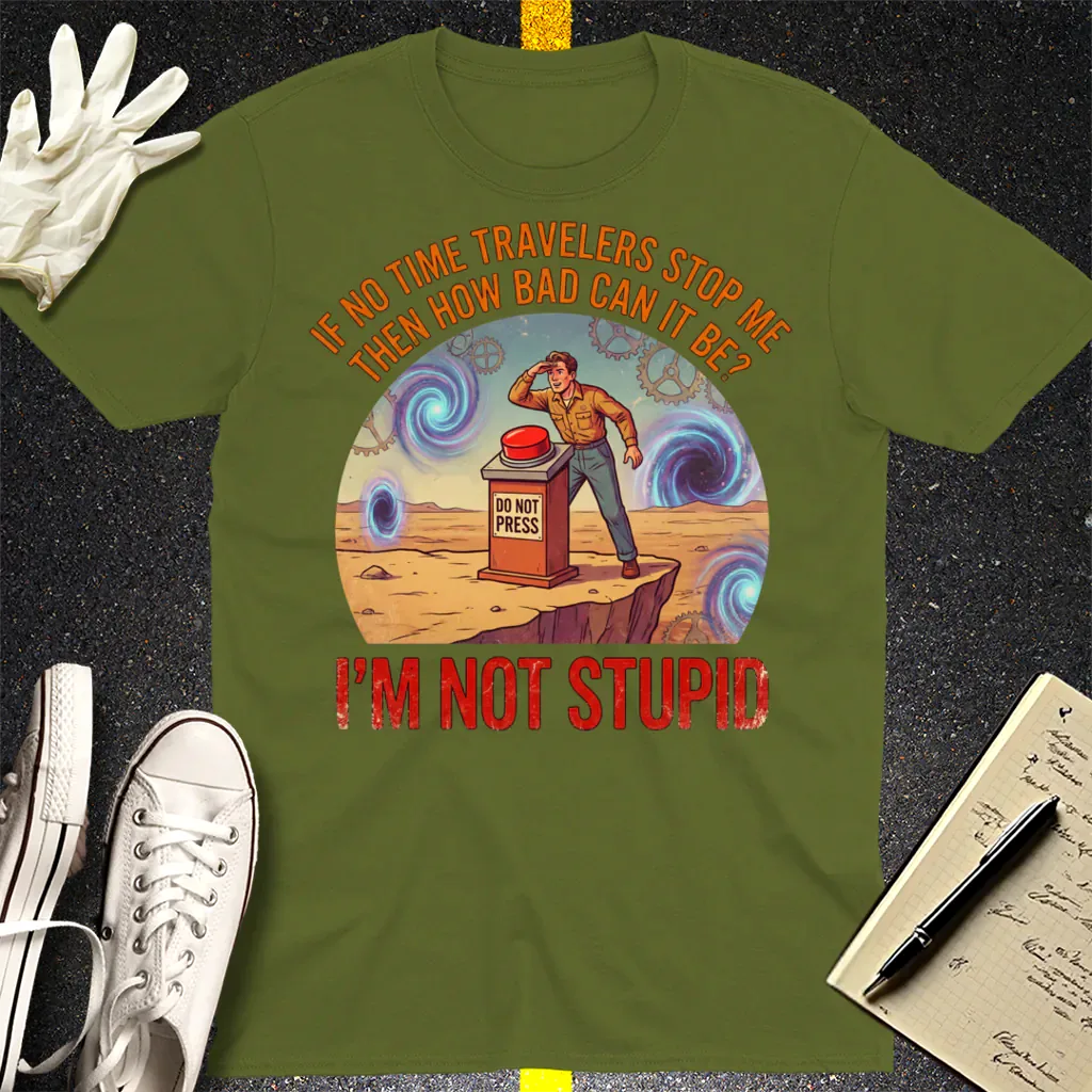 Time Traveler Logic T-Shirt - Military Green