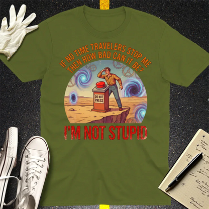 Time Traveler Logic T-Shirt - Military Green