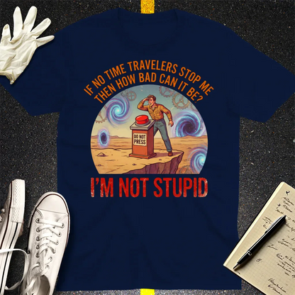 Time Traveler Logic T-Shirt - Navy