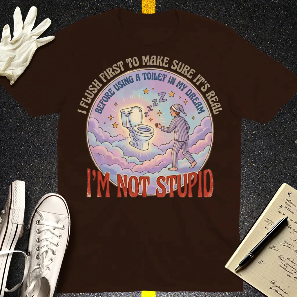 Dream Toilet Logic T-Shirt - Dark Chocolate