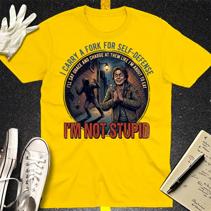 Fork For Self-Defense T-Shirt - Daisy