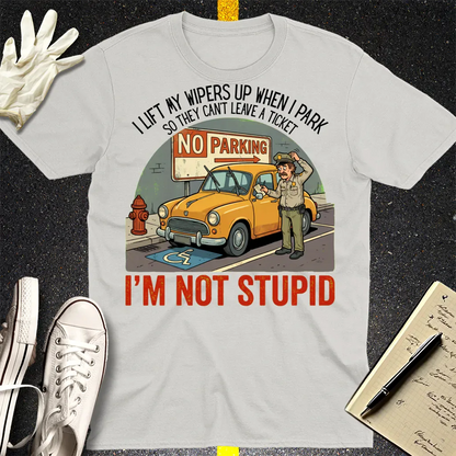 I'm Not Stupid T-Shirt - Ice Grey
