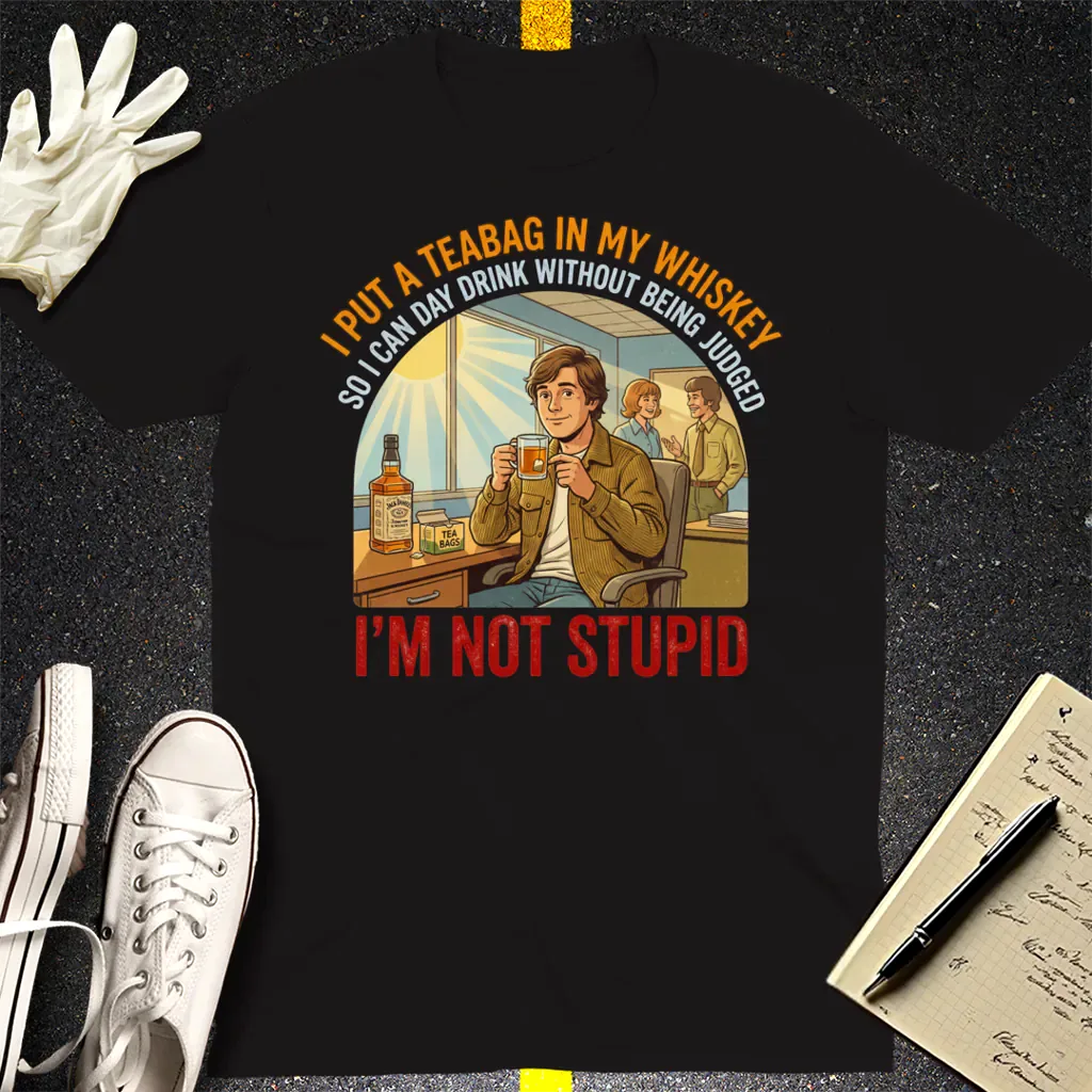 Teabag Whiskey Genius T-Shirt - Black