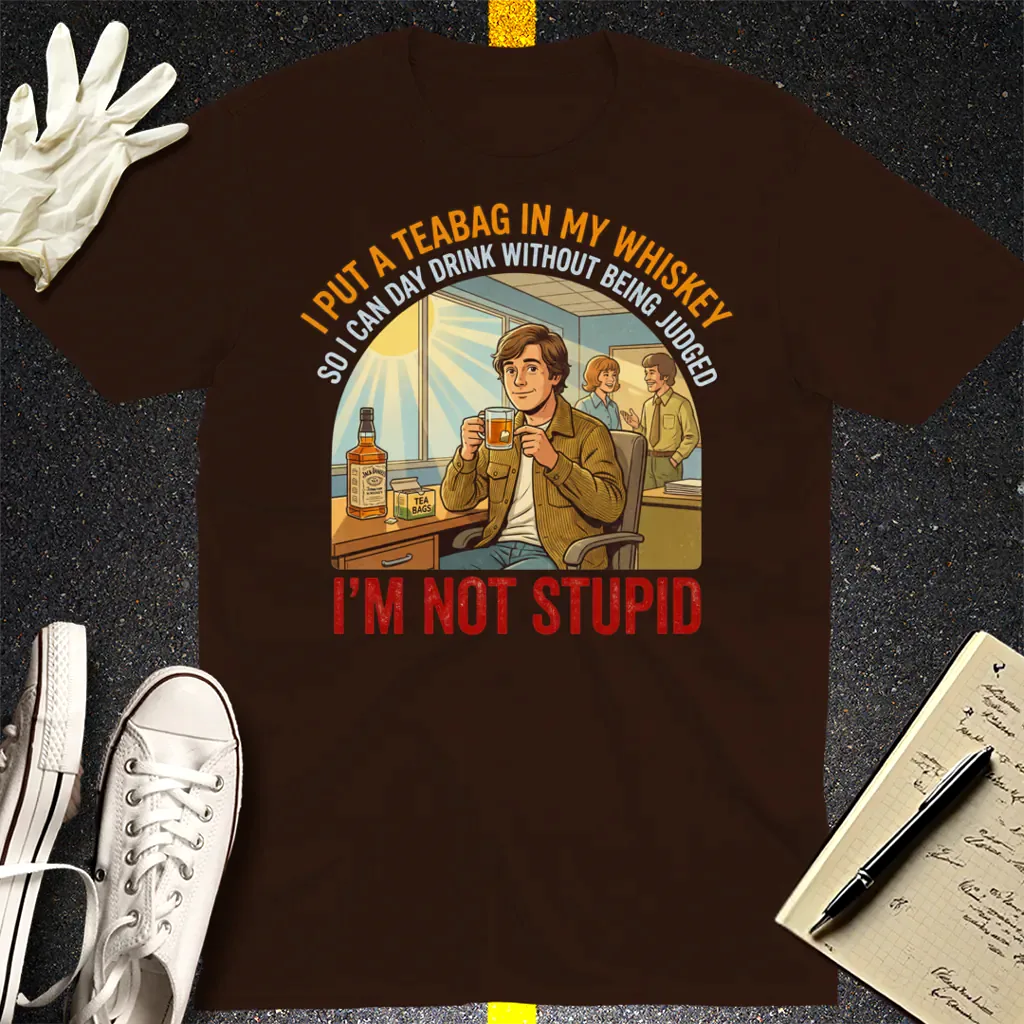 Teabag Whiskey Genius T-Shirt - Dark Chocolate