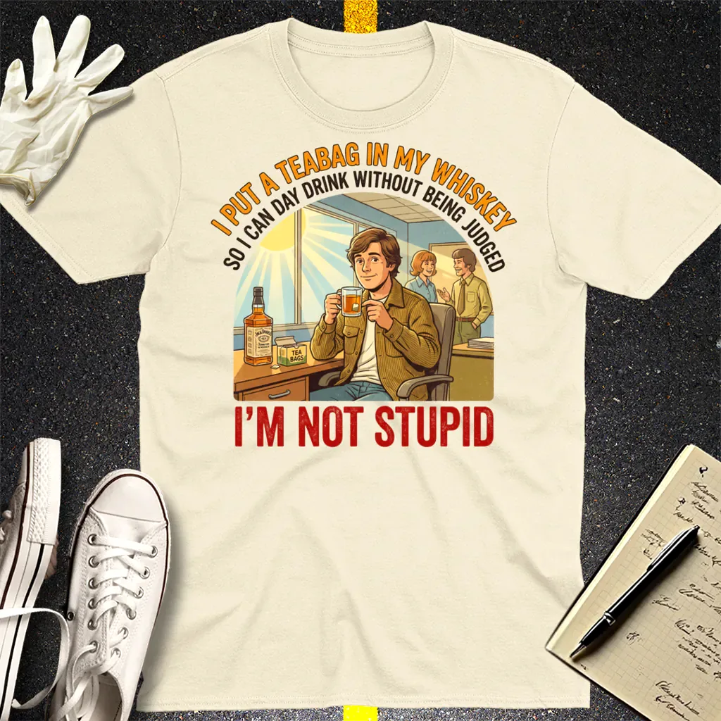 Teabag Whiskey Genius T-Shirt - Natural