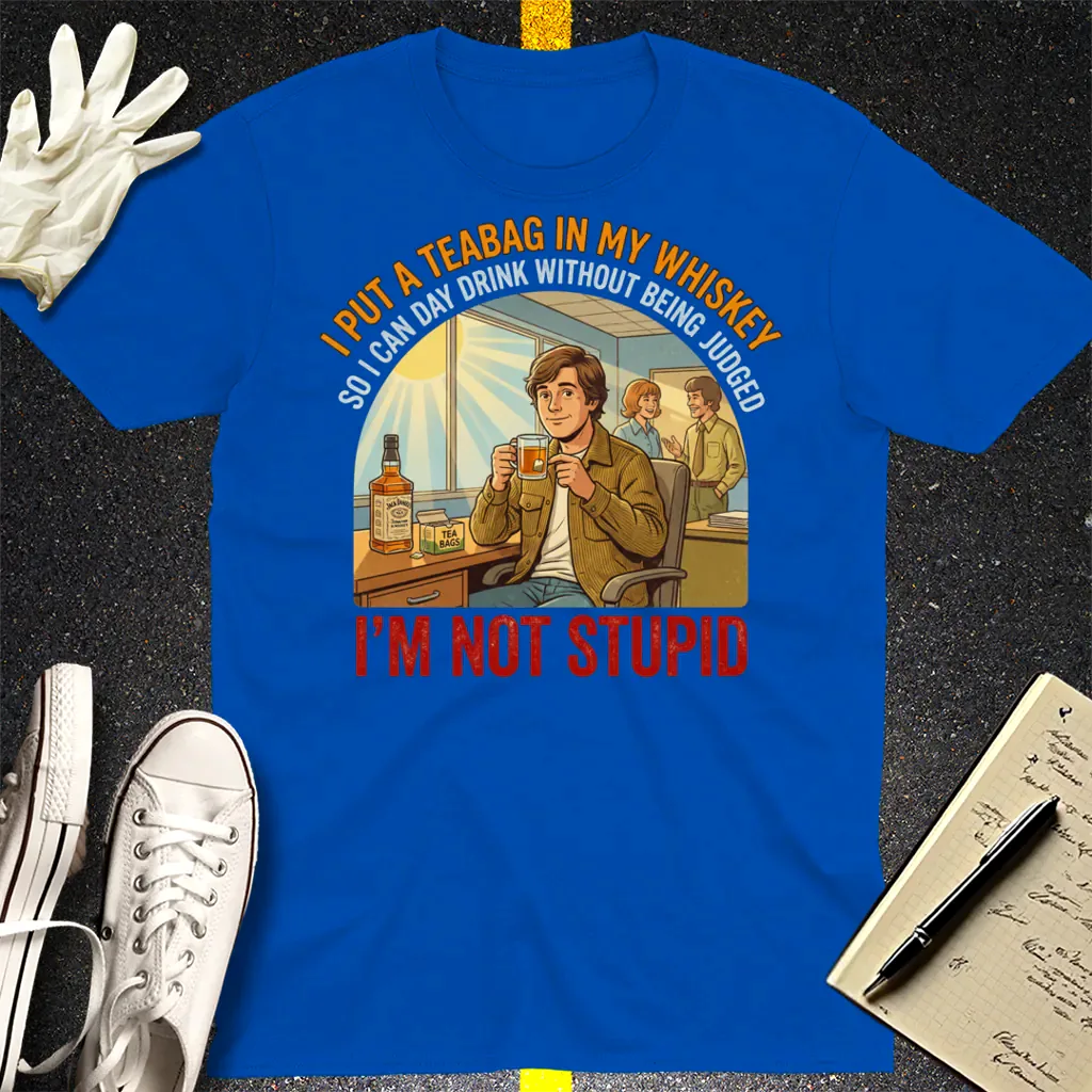 Teabag Whiskey Genius T-Shirt - Royal