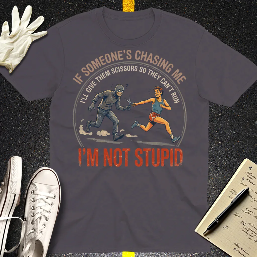 I'm Not Stupid T-Shirt - Charcoal