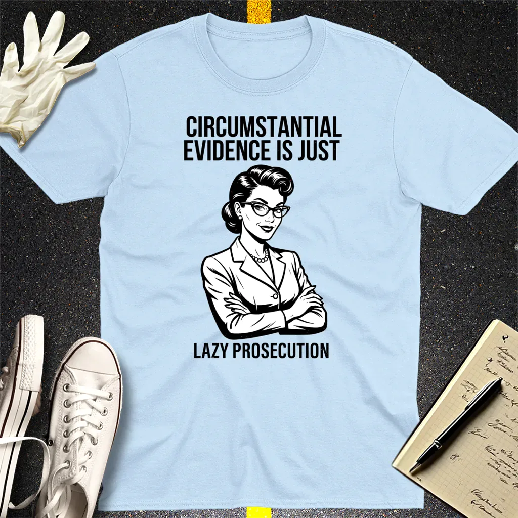 Lazy Prosecution T-Shirt - Light Blue