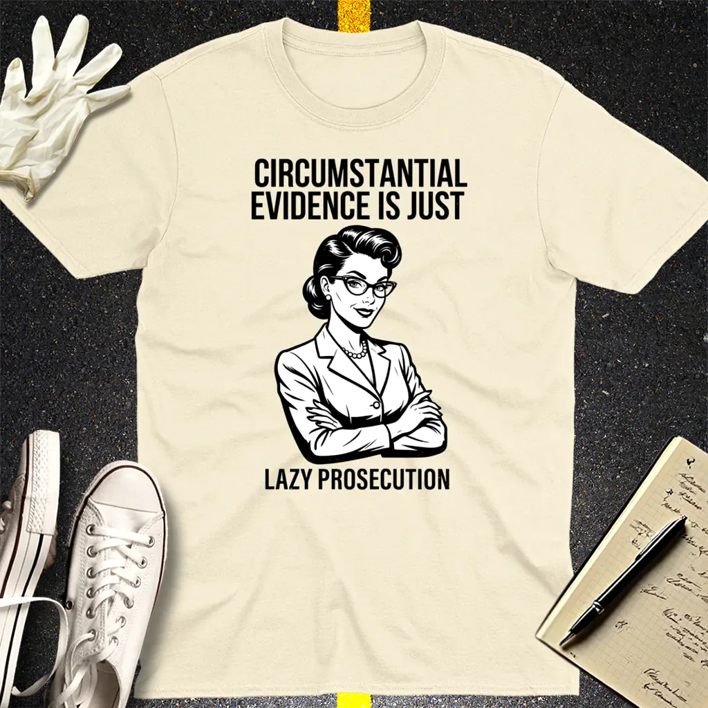 Lazy Prosecution T-Shirt - Natural