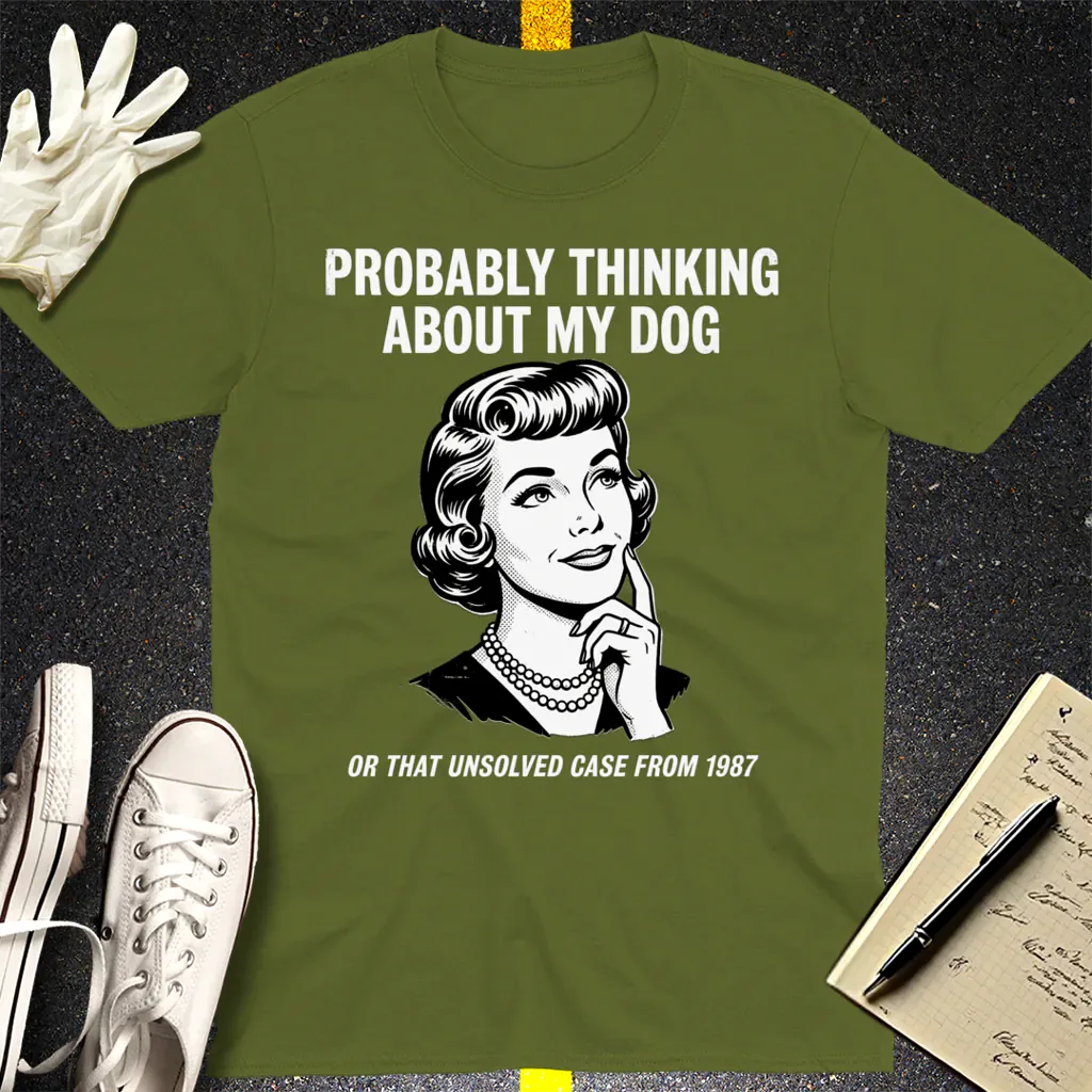 Unsolved Thoughts T-Shirt - Military Green