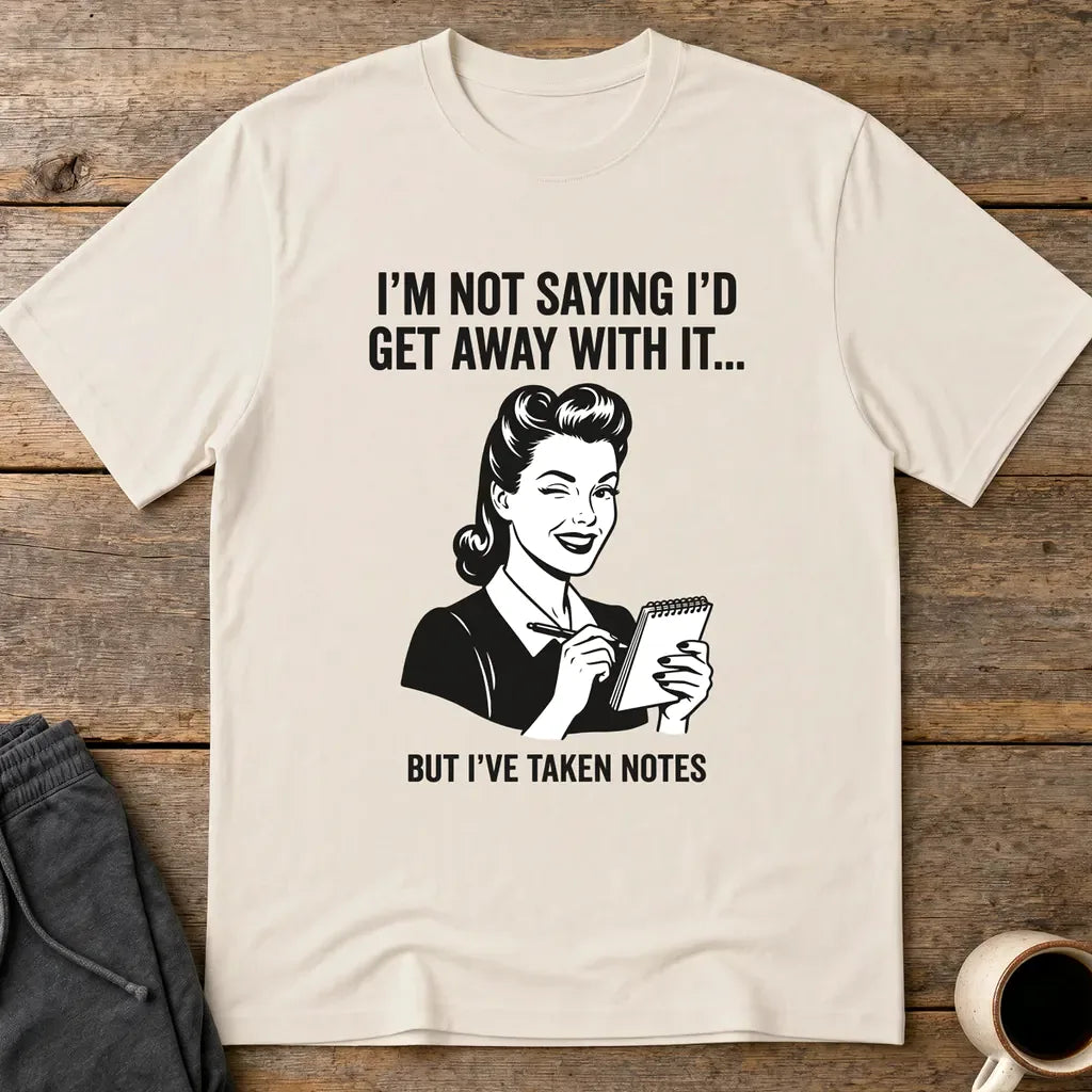 I've Taken Notes T-Shirt - Ice Grey