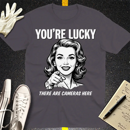 You're Lucky T-Shirt - Charcoal