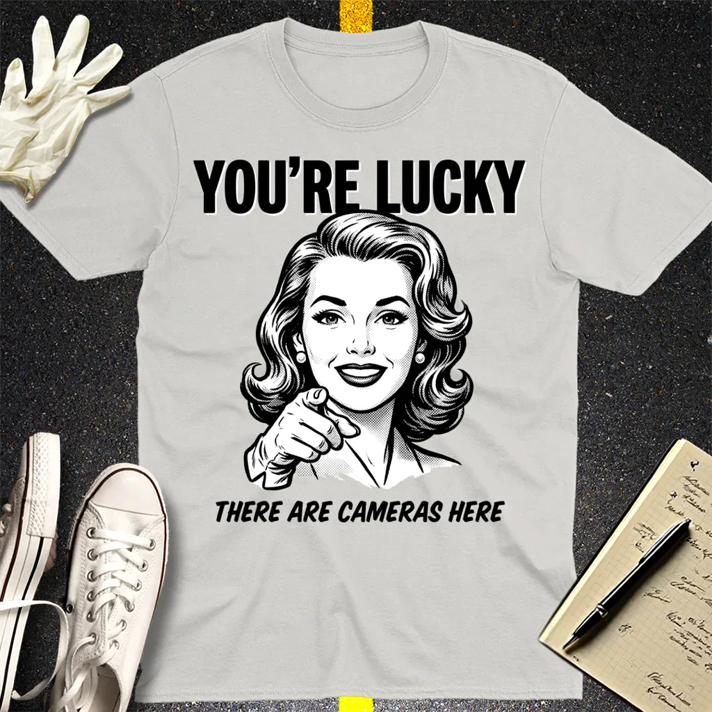 You're Lucky T-Shirt - Ice Grey