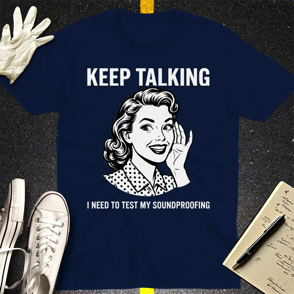 Keep Talking T-Shirt - Navy