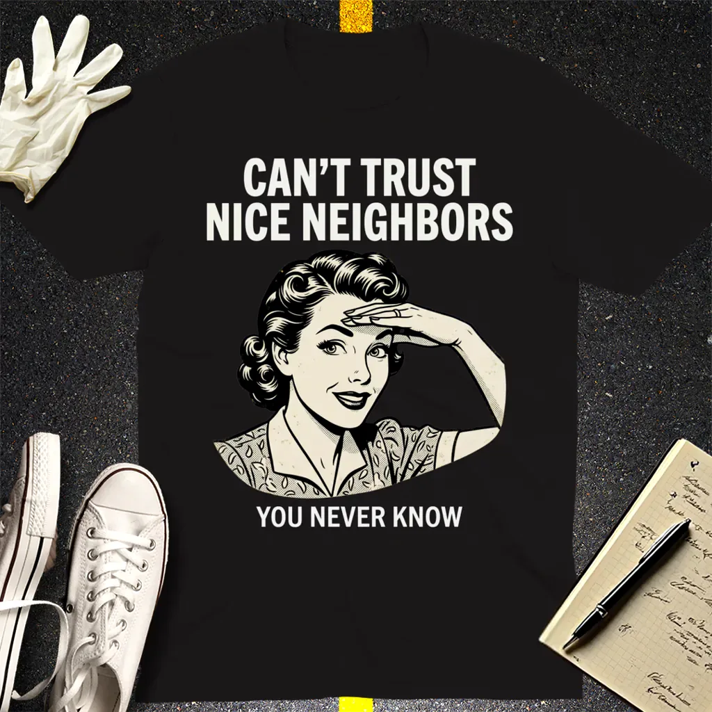 Can't Trust Nice Neighbors T-Shirt - Black