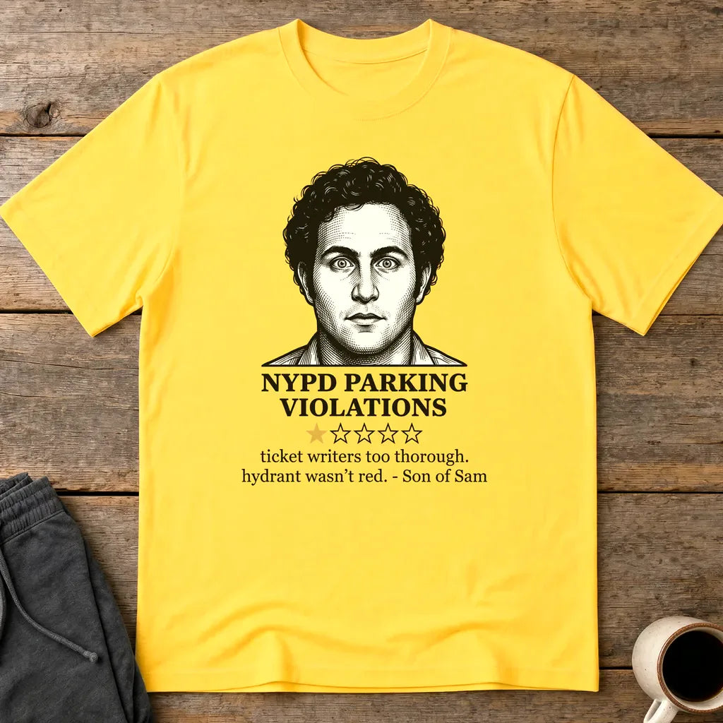 NYPD Parking Violation Review T-Shirt - Daisy