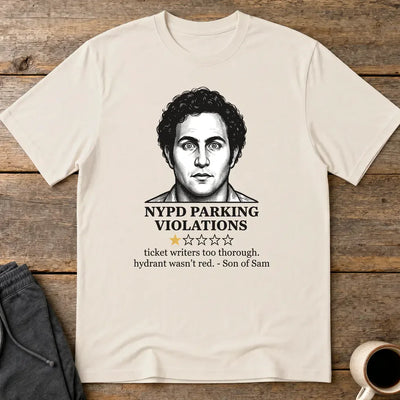 NYPD Parking Violation Review T-Shirt - Ice Grey